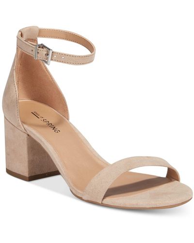 Call It Spring Stangarone Two-piece Block-heel Sandals - Natural