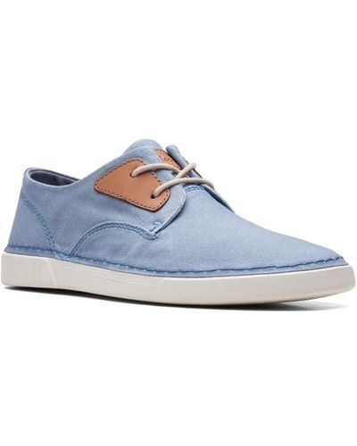 Clarks Gereld Tie Casual Shoes - Blue