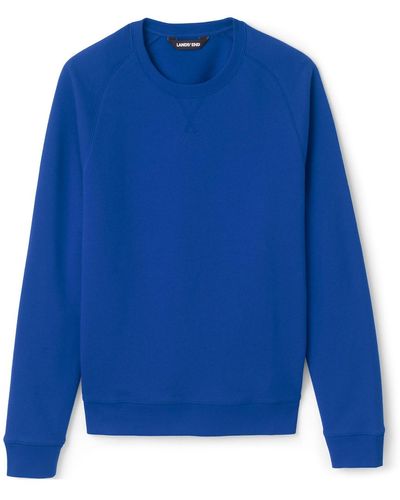 Lands' End School Uniform Crewneck Sweatshirt - Blue