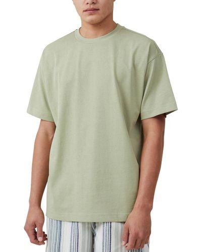 Cotton On Box Fit Plain T-shirt - Green