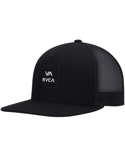 RVCA All The Way Trucker Snapback Hat - Black