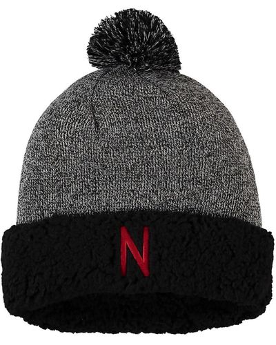 Top Of The World Nebraska Huskers Snug Cuffed Knit Hat - Gray