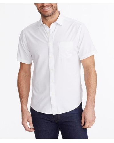 UNTUCKit Regular Fit Wrinkle-free Performance Short Sleeve Gironde Button Up Shirt - White
