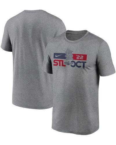 Nike St. Louis Cardinals 2022 Postseason T-shirt - Gray
