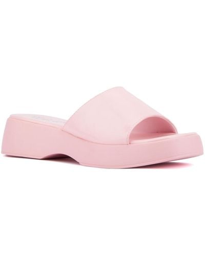 Olivia Miller Ambition Platform Sandal - Pink
