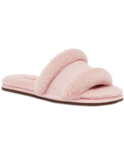 UGG Milo Peep-toe Slip On Sandals - Pink