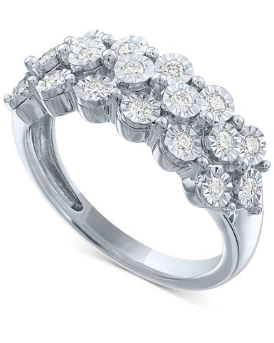 Forever Grown Diamonds Lab-created Diamond Cluster Ring (1/2 Ct. T.w. - White