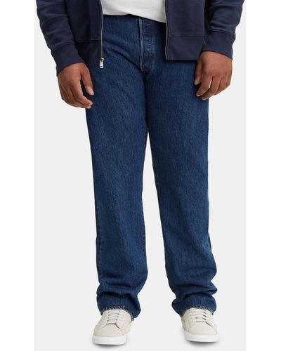 Levi's Big And Tall 501 Original-fit Black Jeans - Blue