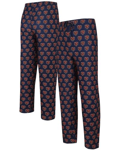 Concepts Sport Chicago Bears Gauge Allover Print Knit Pants - Blue