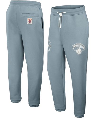 Staple Nba X New York Knicks Plush Sweatpants - Blue