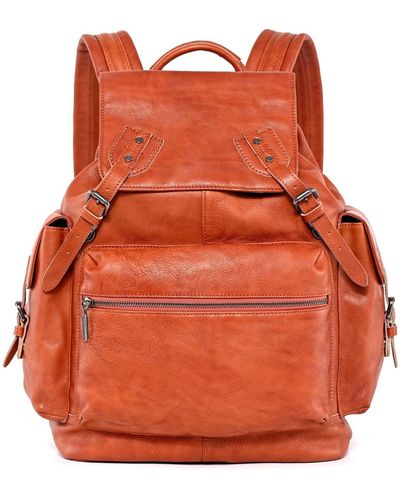 Old Trend Genuine Leather Bryan Backpack - Orange