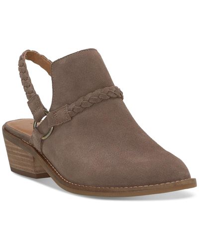 Lucky Brand Fenise Slingback Braided Shooties - Brown