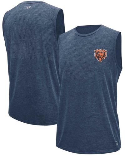 MSX by Michael Strahan Chicago Bears Warm Up Sleeveless T-shirt - Blue