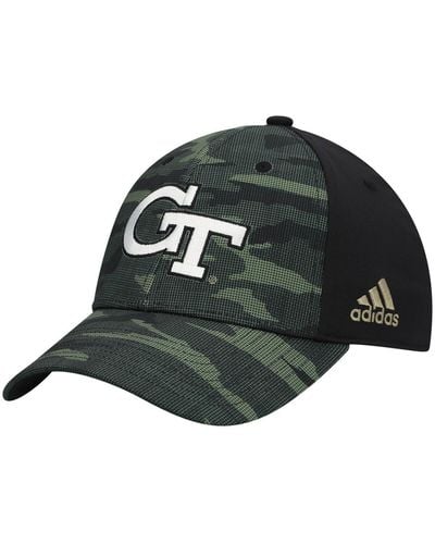 adidas Georgia Tech Yellow Jackets Military-inspired Appreciation Flex Hat - Green