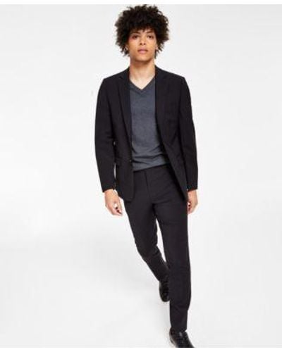 Calvin Klein Skinny Fit Infinite Stretch Suit Separates - Blue