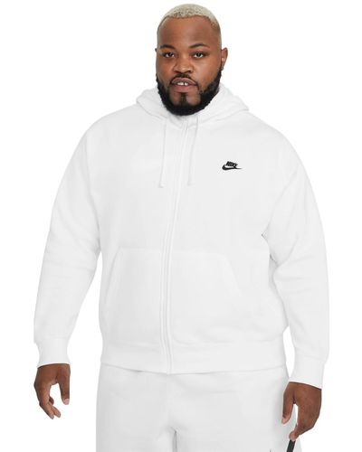 Nike Club Full-zip Hoodie - White