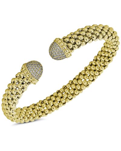 Macy's Diamond Mesh Cuff Bracelet (1/2 Ct. T.w. - Metallic