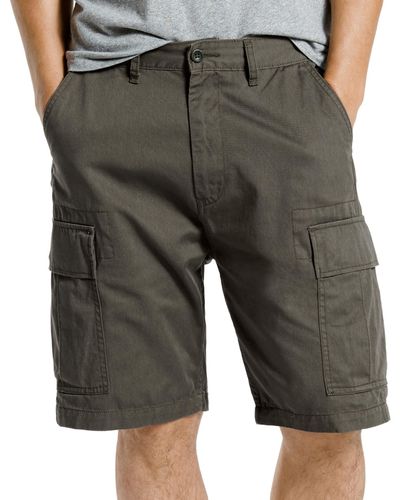 Levi's Big And Tall Loose Fit 9.5" Carrier Cargo Shorts - Gray