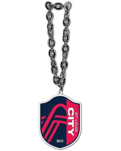 Mojo And St. Louis City Sc Team Logo Fan Chain Necklace - Pink