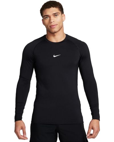Nike Pro Slim-fit Dri-fit Long-sleeve T-shirt - Blue