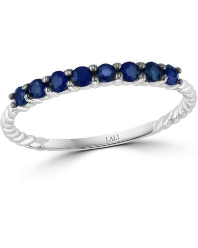 Lali Jewels Stack Ring (1/3 Ct. T.w. - Blue