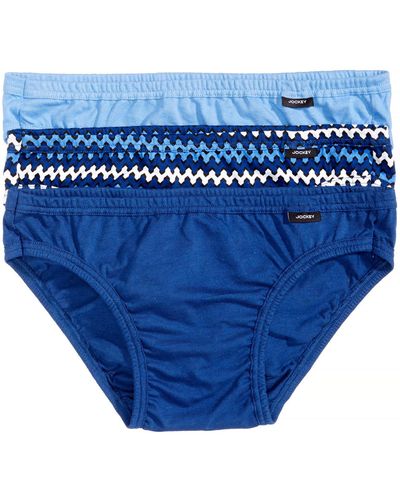Jockey Underwear, Elance Bikini 3-pack - Blue