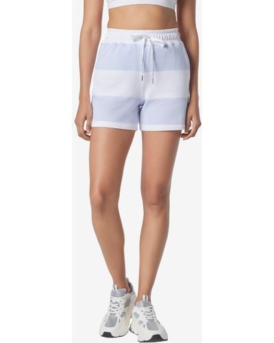 Marc New York Andrew Marc Sport Rugby Stripe Shorts - Blue