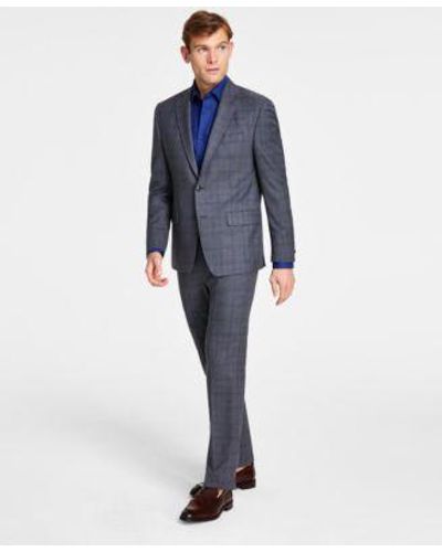 Michael Kors Classic-fit Wool Stretch Suit Separates - Blue
