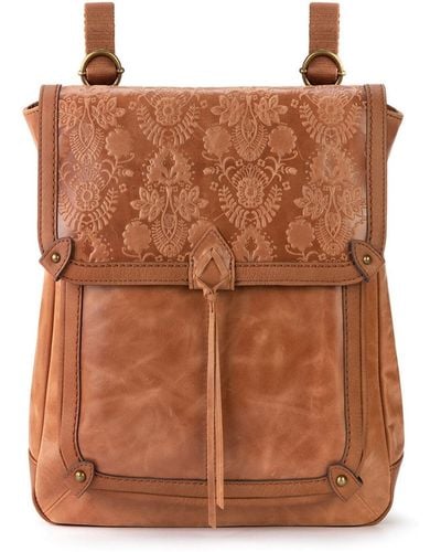 The Sak Ventura Leather Convertible Backpack - Brown