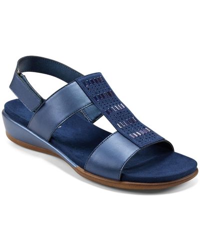Easy Spirit Hazel Open Toe Slingback Casual Sandals - Blue