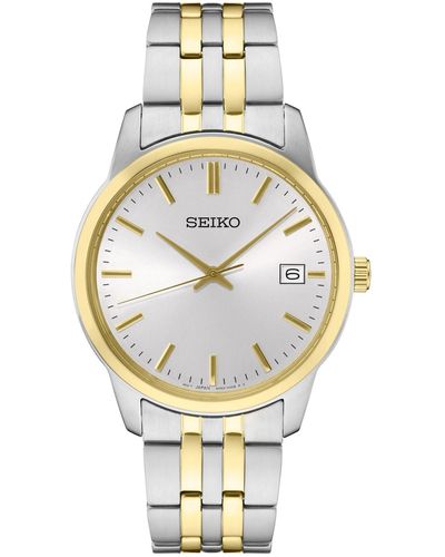 Seiko Essential Two-tone Stainless Steel Bracelet Watch 40mm - White