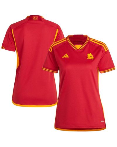 adidas As Roma 2023/24 Home Replica Jersey - Red