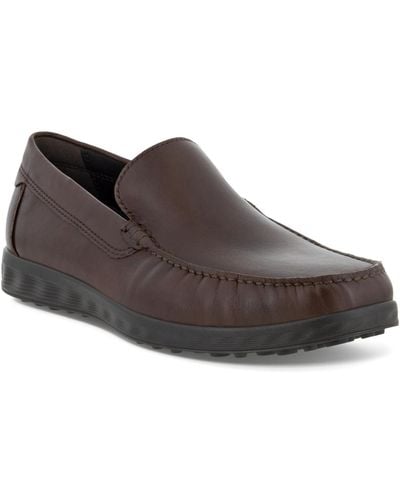 Ecco S Lite Classic Leather Slip-on Moccasin - Brown