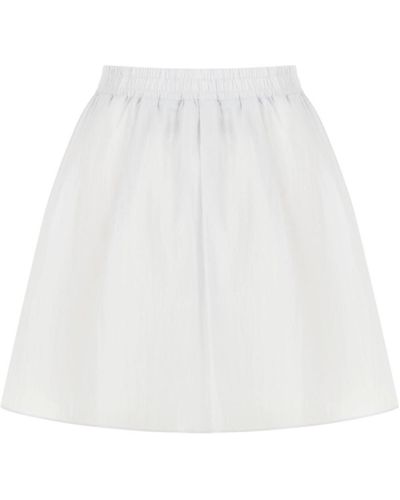 Nocturne Pleated Mini Skirt - White