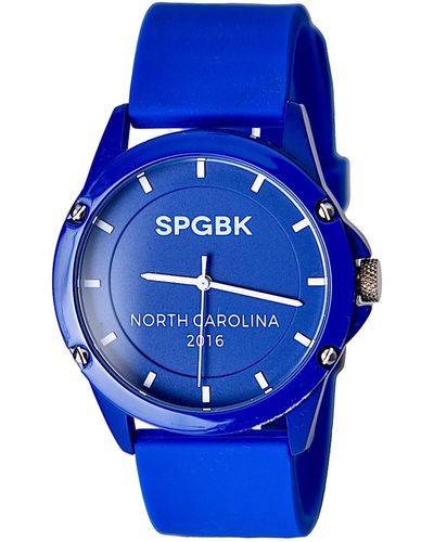SPGBK WATCHES Bronco Three Hand Quartz Blue Silicone Watch
