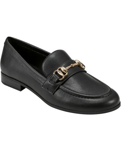 Bandolino Laly Flex Bottom Ornament Detail Loafers - Black