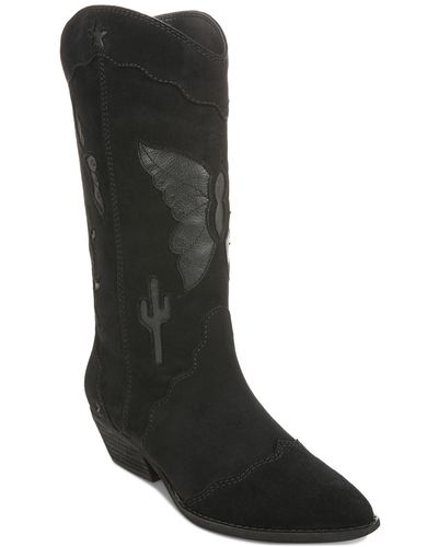 Zodiac Maye Desert Pull-on Cowboy Boots - Black