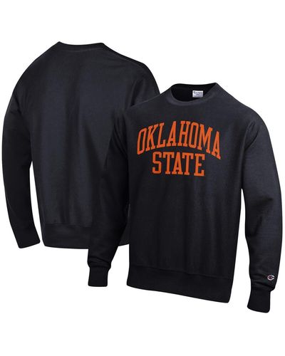 Champion Oklahoma State Cowboys Arch Reverse Weave Pullover Sweatshirt - Blue