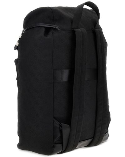 Guess Vezzola Jacquard Flap Backpack - Black