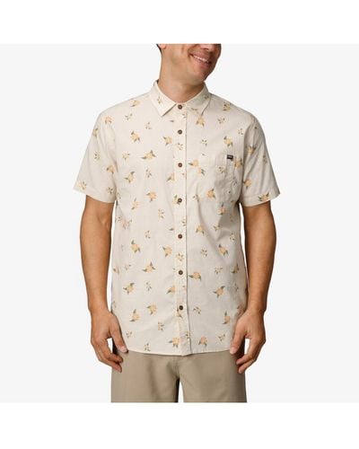 Reef Montana Short Sleeve Woven Shirt - Natural