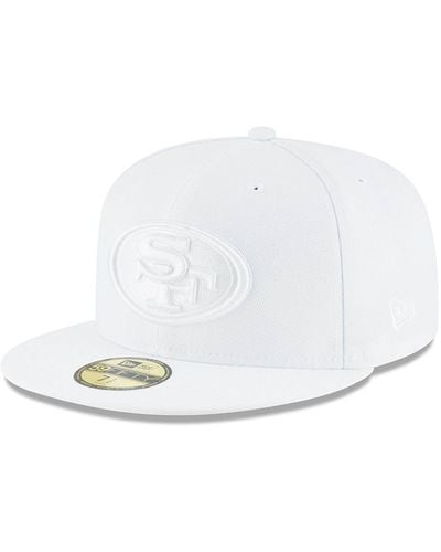 KTZ San Francisco 49ers On 59fifty Fitted Hat - White