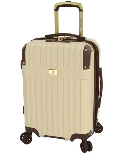 London Fog Brentwood Iii 20" Expandable Spinner Carry-on Hardside - Natural