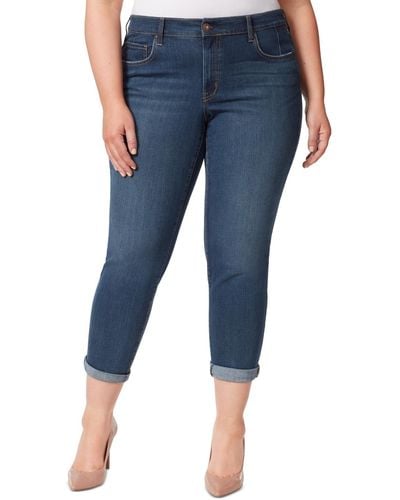 Jessica Simpson Trendy Plus Size Skinny Ankle Jeans - Blue