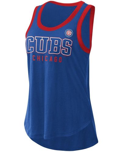 G-III 4Her by Carl Banks Chicago Cubs Clubhouse Tank Top - Blue