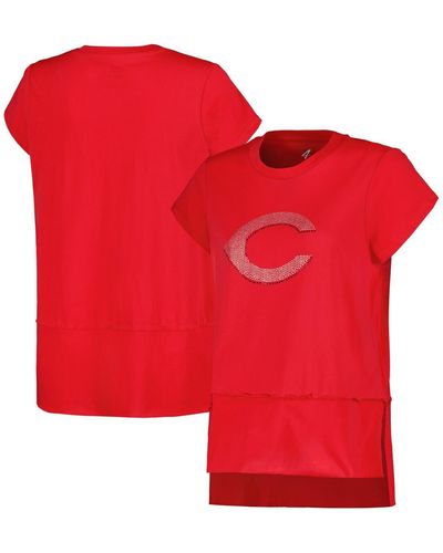 G-III 4Her by Carl Banks Cincinnati S Cheer Fashion T-shirt - Red