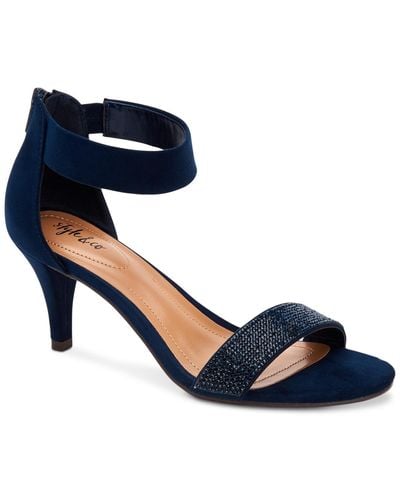 Style & Co. Phillys Two-piece Evening Sandals - Blue