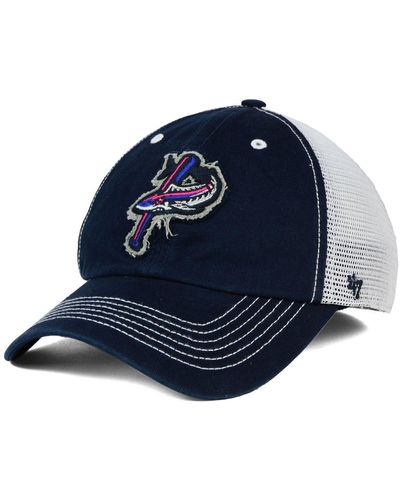 '47 Pensacola Blue Wahoos Mesh Closer Cap - Black