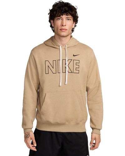 Nike Sportswear Club Fleece Pullover Hoodie - Natural