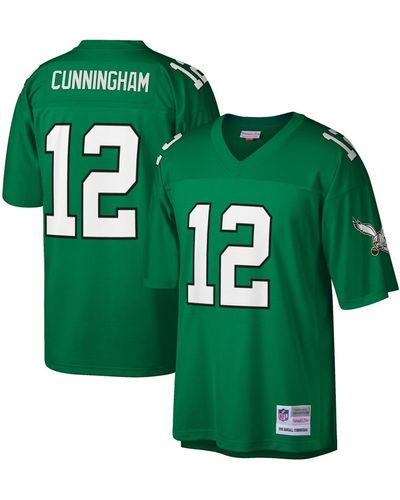 Mitchell & Ness Randall Cunningham Philadelphia Eagles Big And Tall 1990 Retired Player Replica Jersey - Green