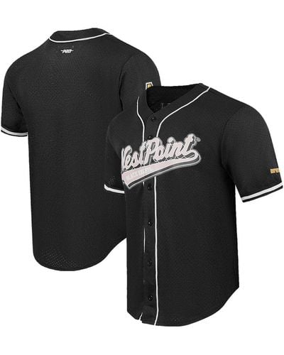 Pro Standard Army Knights Mesh Full-button Replica Baseball Jersey - Black